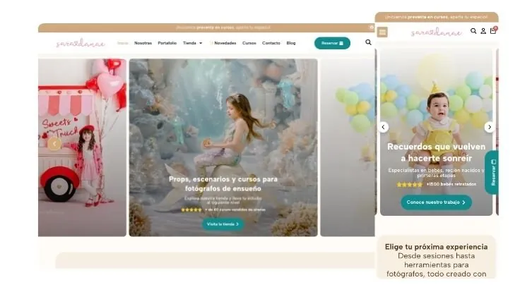 Ecommerce | Sara & Dánae, proyecto web de Ad Center